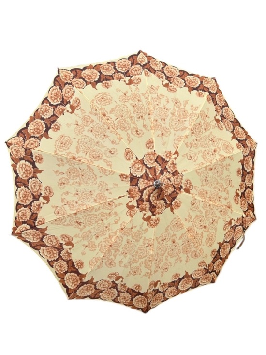 Vintage Accessories - Vintage Floral Automatic Umbrella